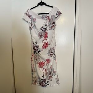 White House Black Market, cap sleeve floral dress, size 8